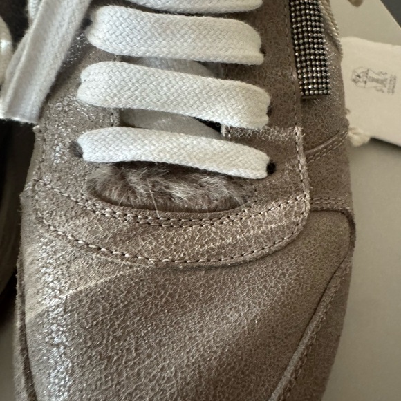 Brunello Cucinelli Tan and White Sneakers - Picture 7 of 16